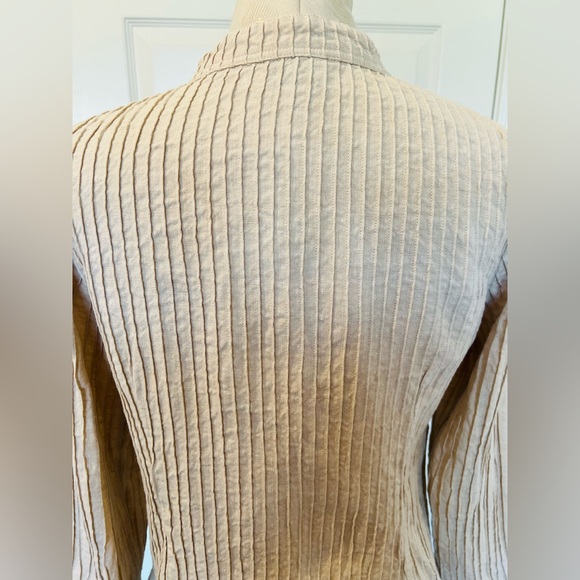Orvis textured beige linen jacket - size small - Picture 5 of 6